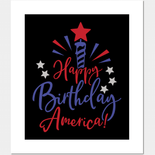 Happy Birthday America Posters and Art